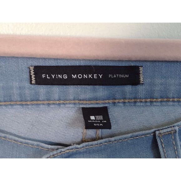 Flying Monkey Platinum Light Wash Ankle Skinny Jeans | Distressed | Size 29 - Picture 4 of 7